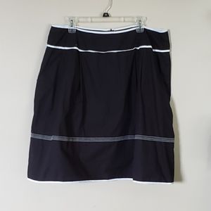 Talbots Black and White Fully Lined Skirt Size 16W